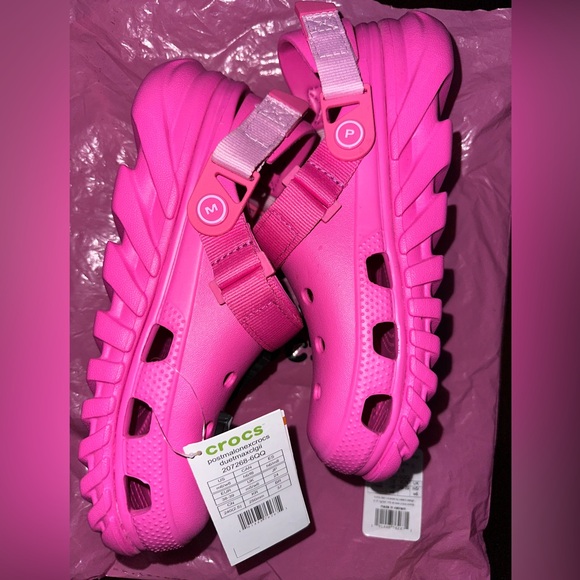 post malone pink crocs